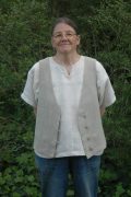 #13 Homegrown Handspun Linen Vest - Cindy Conner