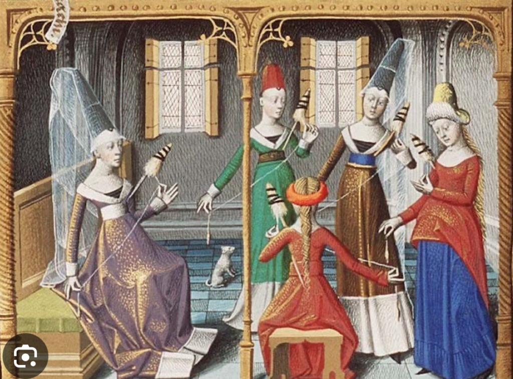 St Distaff Day painting