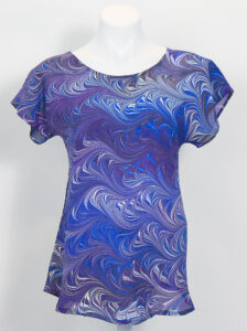 Marling - mid day blues silk top 1 of 1